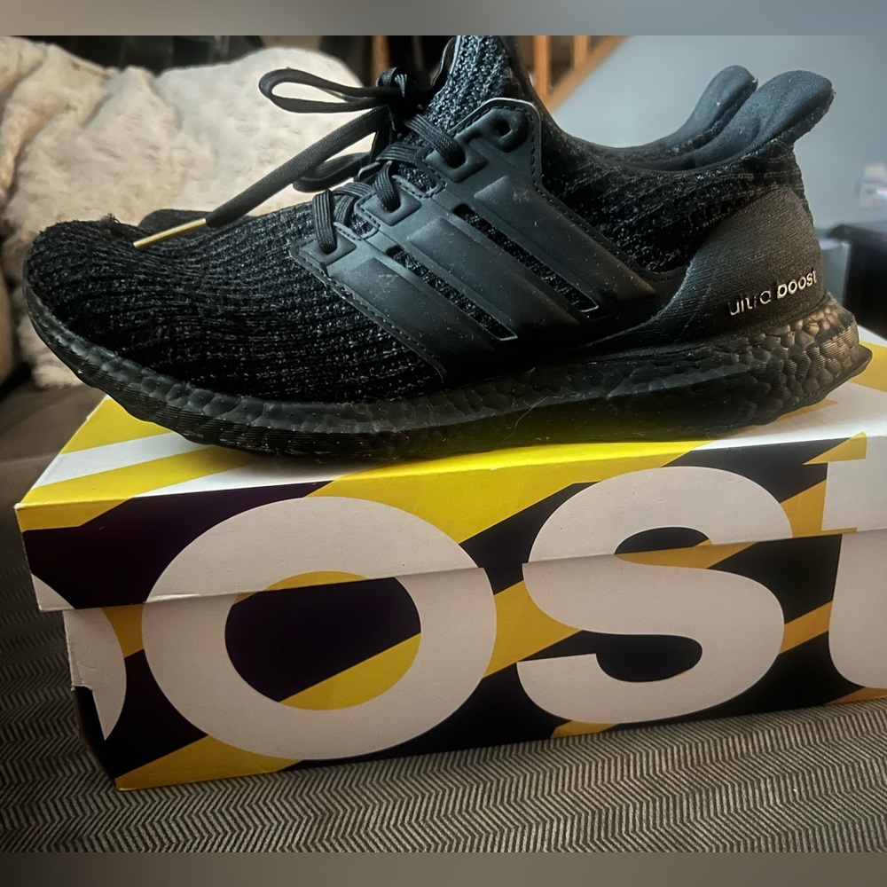 Adidas Black Ultra Boost Running Shoes